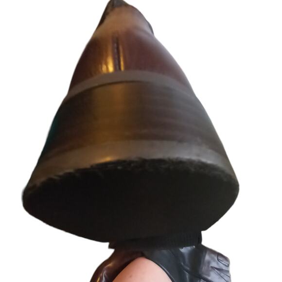 Vince Camuto Fabina Leather Riding boots - colorblock size 9.5 women's - Picture 9 of 16